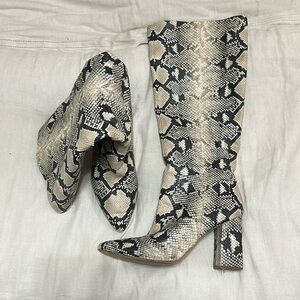 Snakeskin boots
